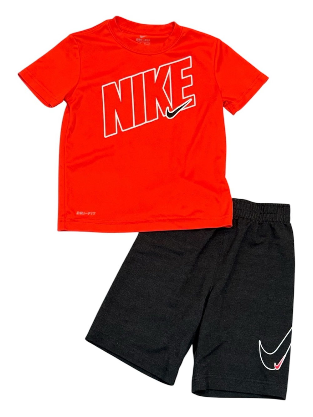 Nike Dri-Fit Orange & Gray Athletic Set - Picture 1 of 6